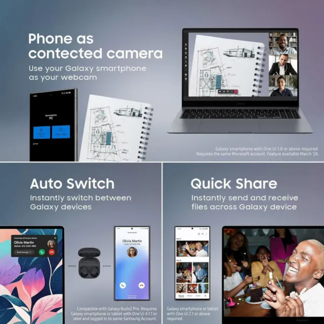 Samsung Galaxy Book4 Gris/Plata 15.6