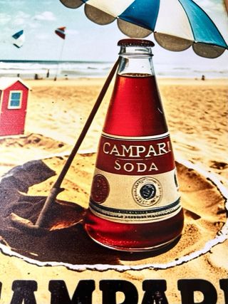 Insegna Metallica Vintage Campari Soda 30x20 cm