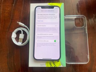 iPhone 12 64GB Blu con scatola e cover