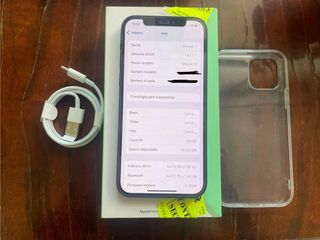 iPhone 12 64GB Blu con scatola e cover