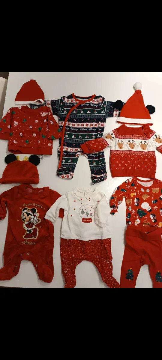 Lote Ropa Navidad Bebé 1-3 Meses