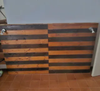 Testiera letto in legno