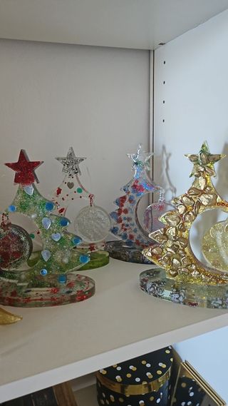 Alberelli di Natale decorati