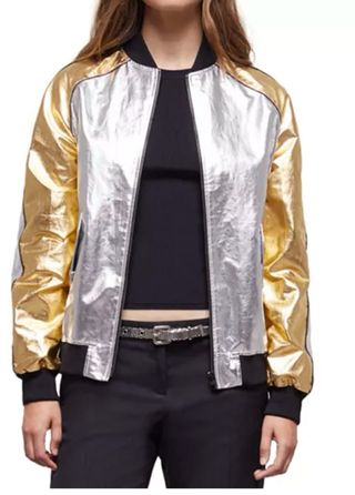 Bomber The Kooples Plata y Dorado