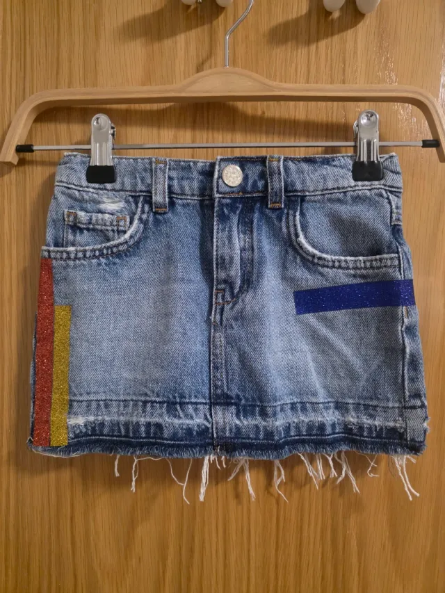 Falda vaquera niña Mango T. 5
