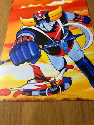 Insegna Metallica Goldrake Ufo Robot 30x20