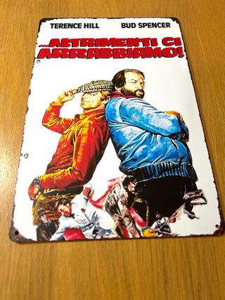 Insegna Metallica Altrimenti ci Arrabbiamo 30x20