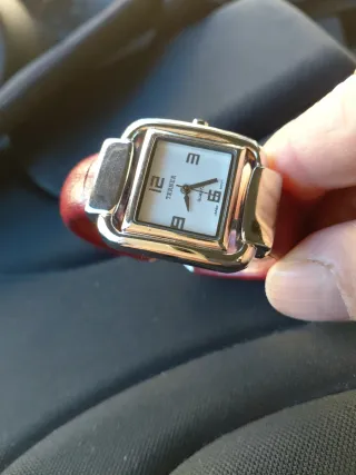 Orologio TERNER donna acciaio e pelle rossa