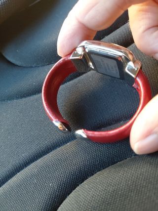 Orologio TERNER donna acciaio e pelle rossa