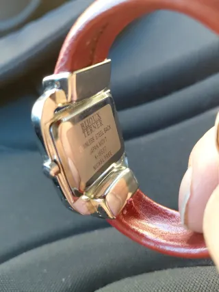 Orologio TERNER donna acciaio e pelle rossa