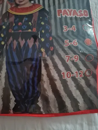 Disfraz de payaso para niño