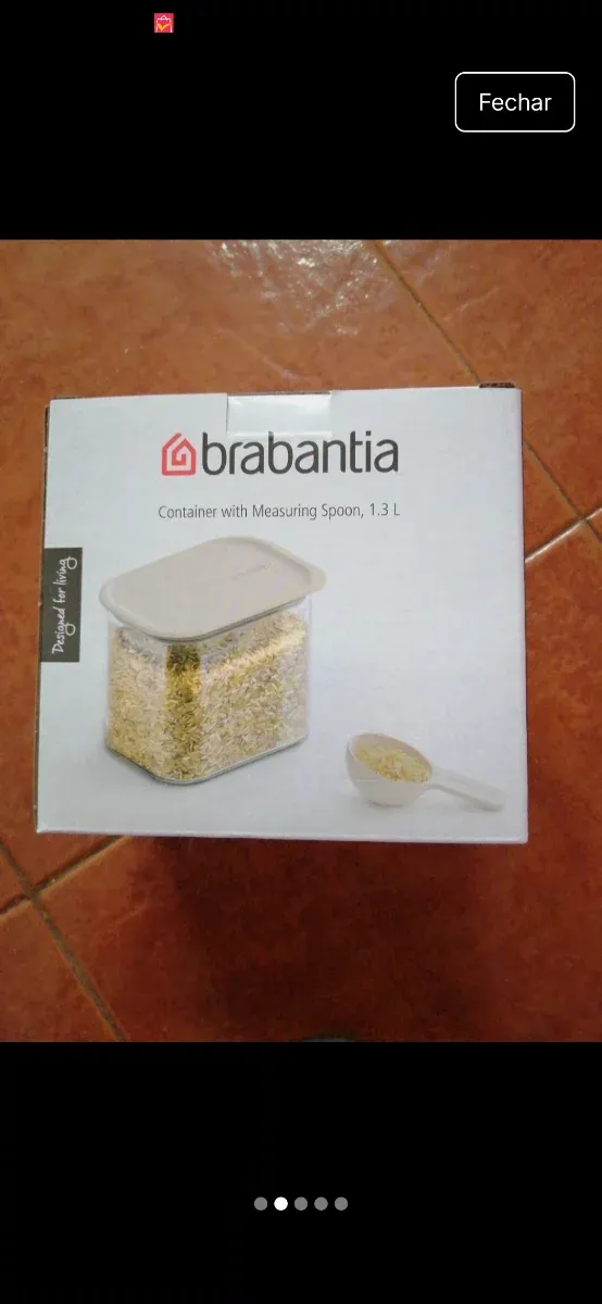 Caixa Brabantia 1.3L com Colher Medidora