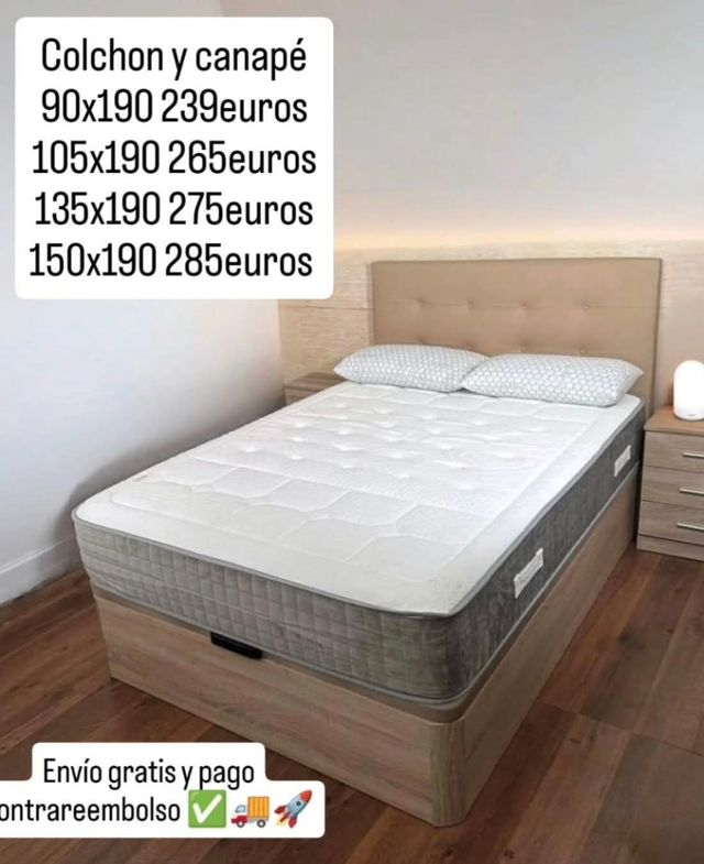 Colchón y canapé