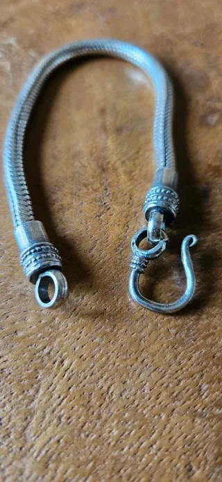 Bracciale snake in argento