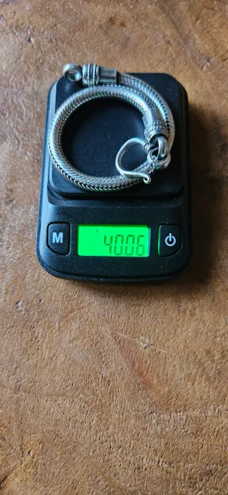 Bracciale snake in argento