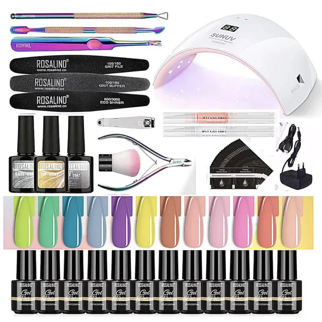 Kit Uñas Semipermanente Lámpara y Accesorios