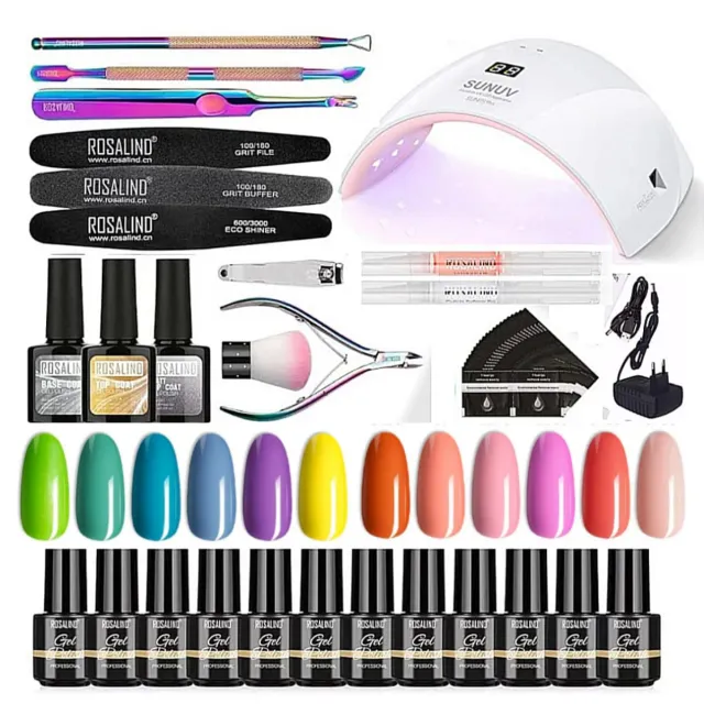 Kit Uñas Semipermanente Lámpara y Accesorios