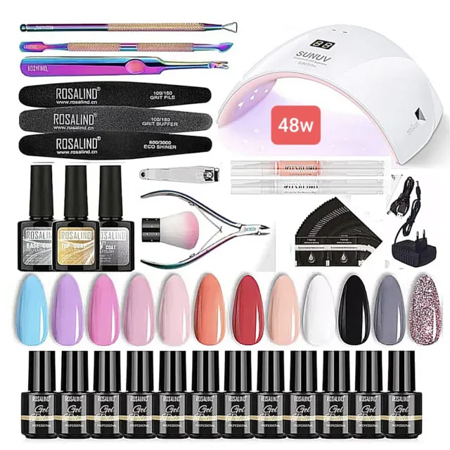 Kit Uñas Semipermanente Lámpara y Accesorios