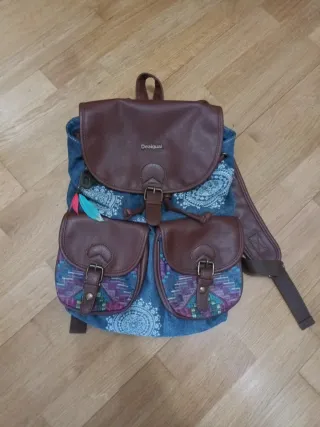 Mochila Desigual Denim y Cuero