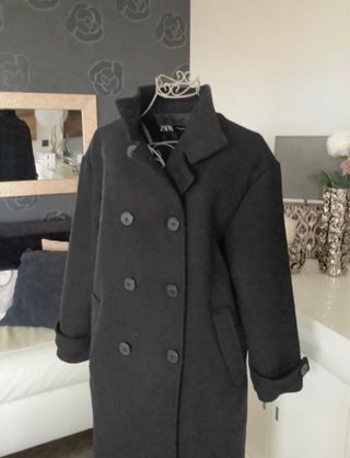 Abrigo Zara Lana Oversize.