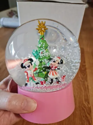 Bola de nieve Disney Mickey y Minnie