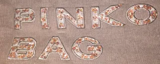 Borsa Pinko con paillettes oro / marrone