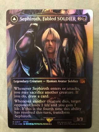 Foil Sephiroth Fabled Soldier One Winged Angel 317