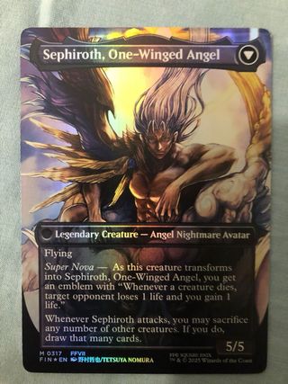 Foil Sephiroth Fabled Soldier One Winged Angel 317
