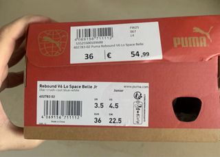 Scarpe Puma Nere e Bianche Tg 36