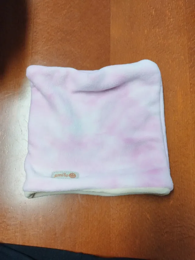 Braga de cuello polar tie-dye rosa
