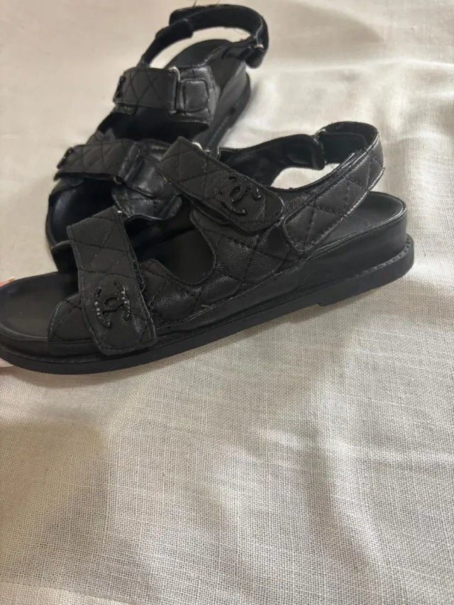 Sandalias Chanel Negras