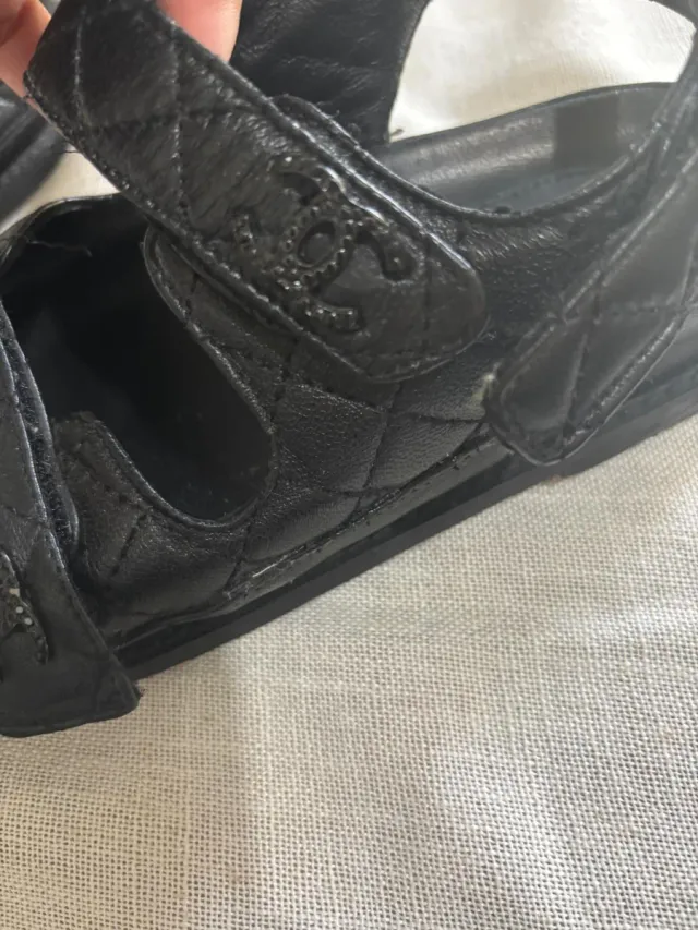 Sandalias Chanel Negras