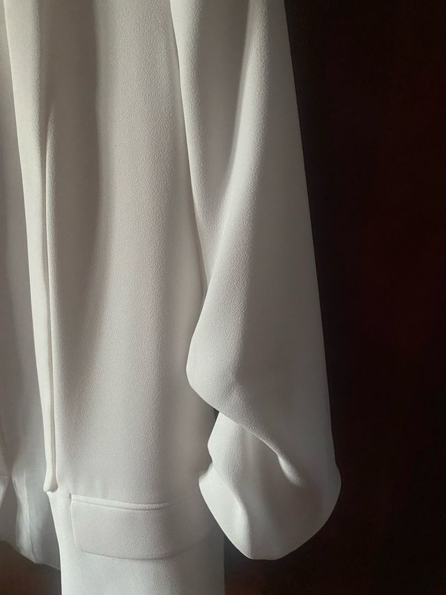 Blazer Zara Blanco Talla M/38/10 Nuevo