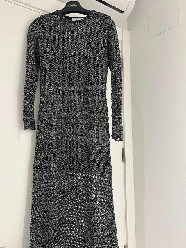 Vestido Scalpers Negro/Plateado