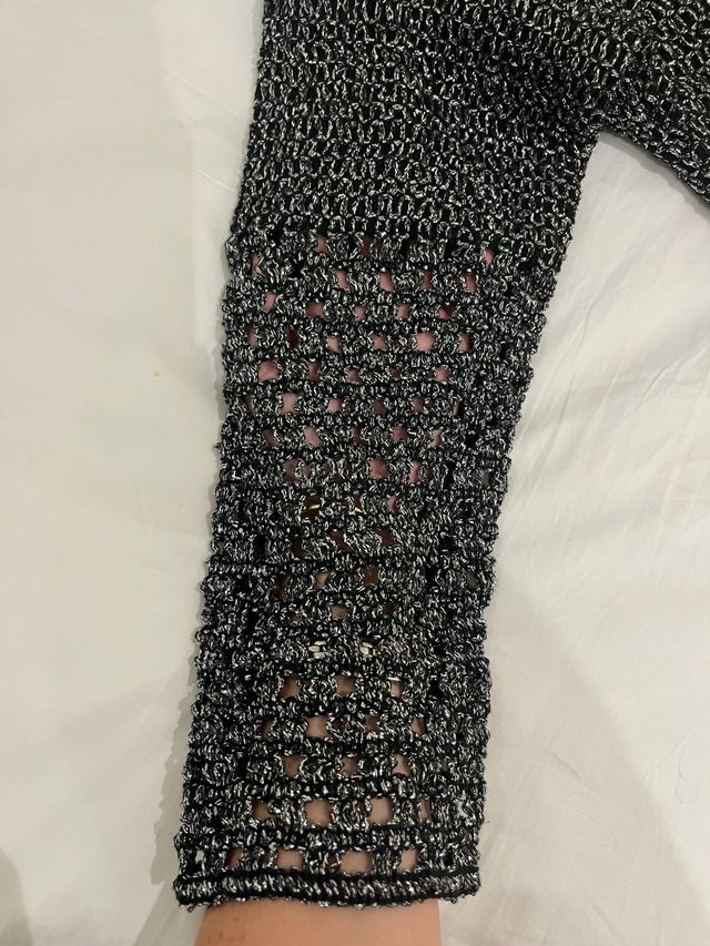 Vestido Scalpers Negro/Plateado