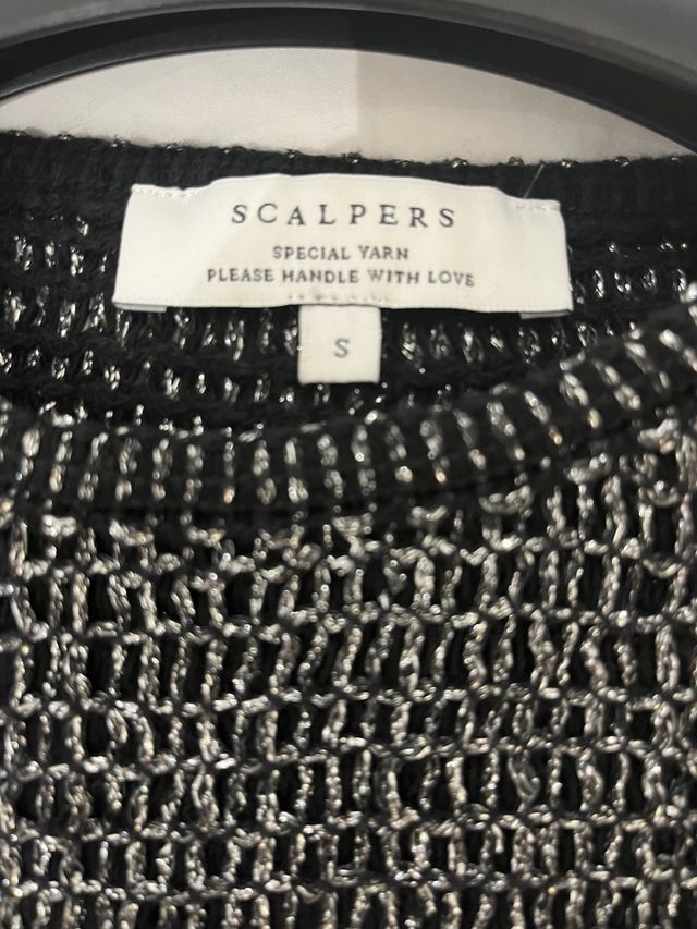 Vestido Scalpers Negro/Plateado