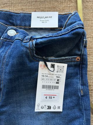 Pantalón vaquero niño Zara nuevo Talla 14.