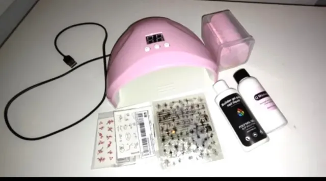 Lámpara UV LED Rosa con Accesorios