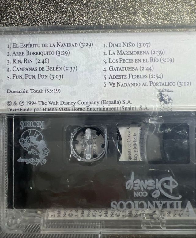 Cassette Disney colección,-Villancicos con Disney