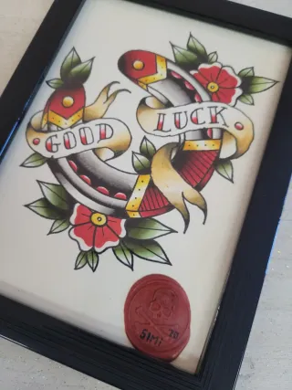 Quadro Tattoo Good Luck