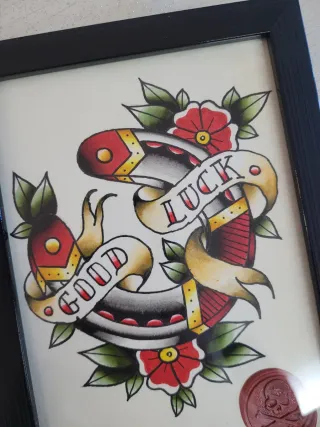 Quadro Tattoo Good Luck