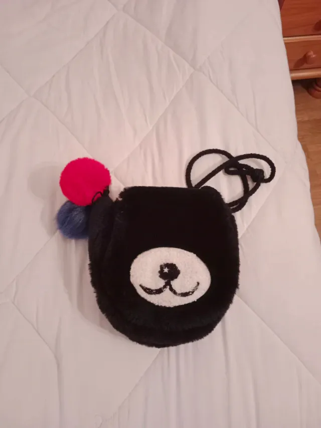 Bolso infantil peluche oso