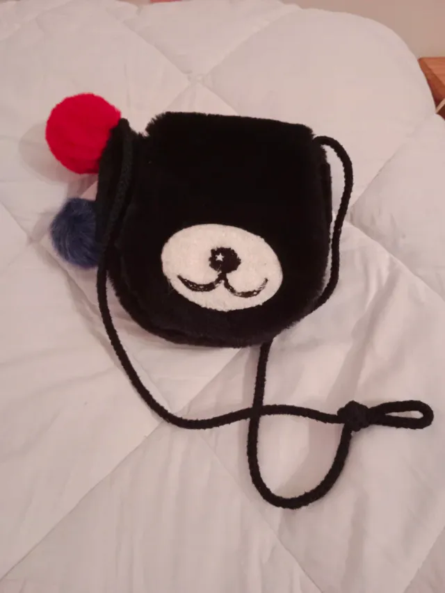 Bolso infantil peluche oso