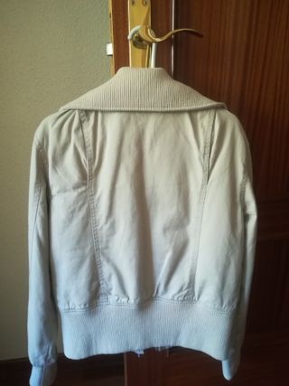 Cazadora aviador beige talla M