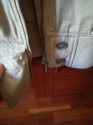 Cazadora aviador beige talla M
