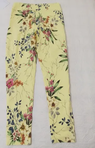 Mallas mujer estampado floral amarillo