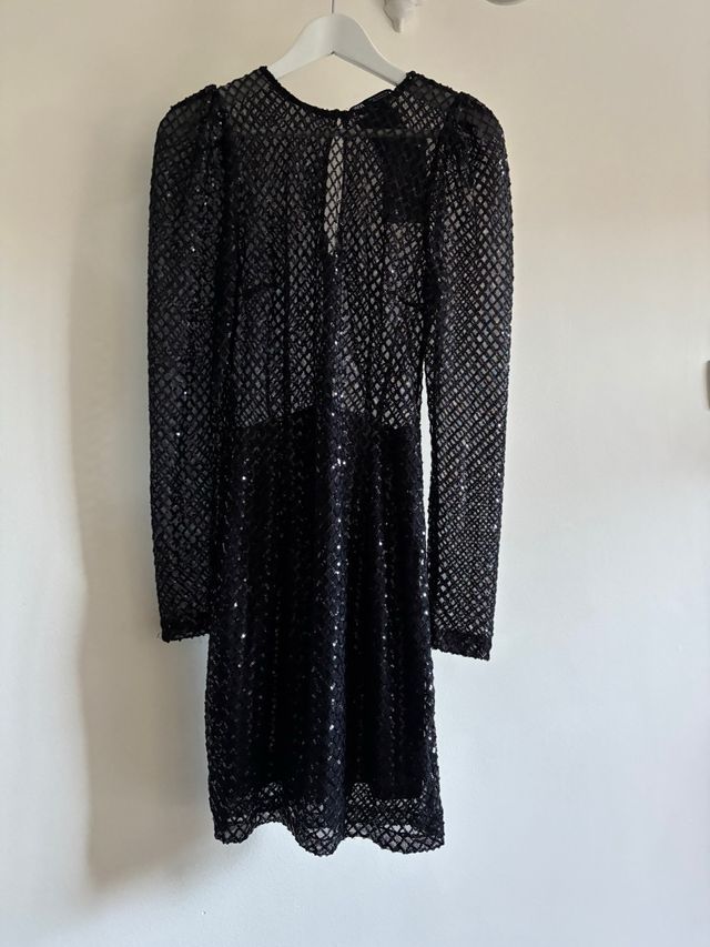 Vestido lentejuelas Zara