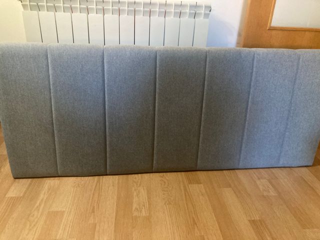 Cabecero Cama 150 Gris Tapizado