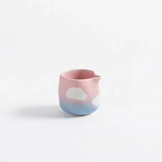 Set tazza e brocca nuvole rosa azzurro