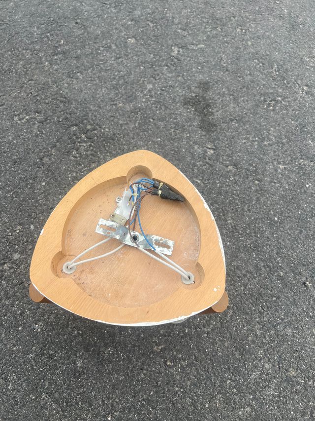 Plafón madera cerezo 3 apliques